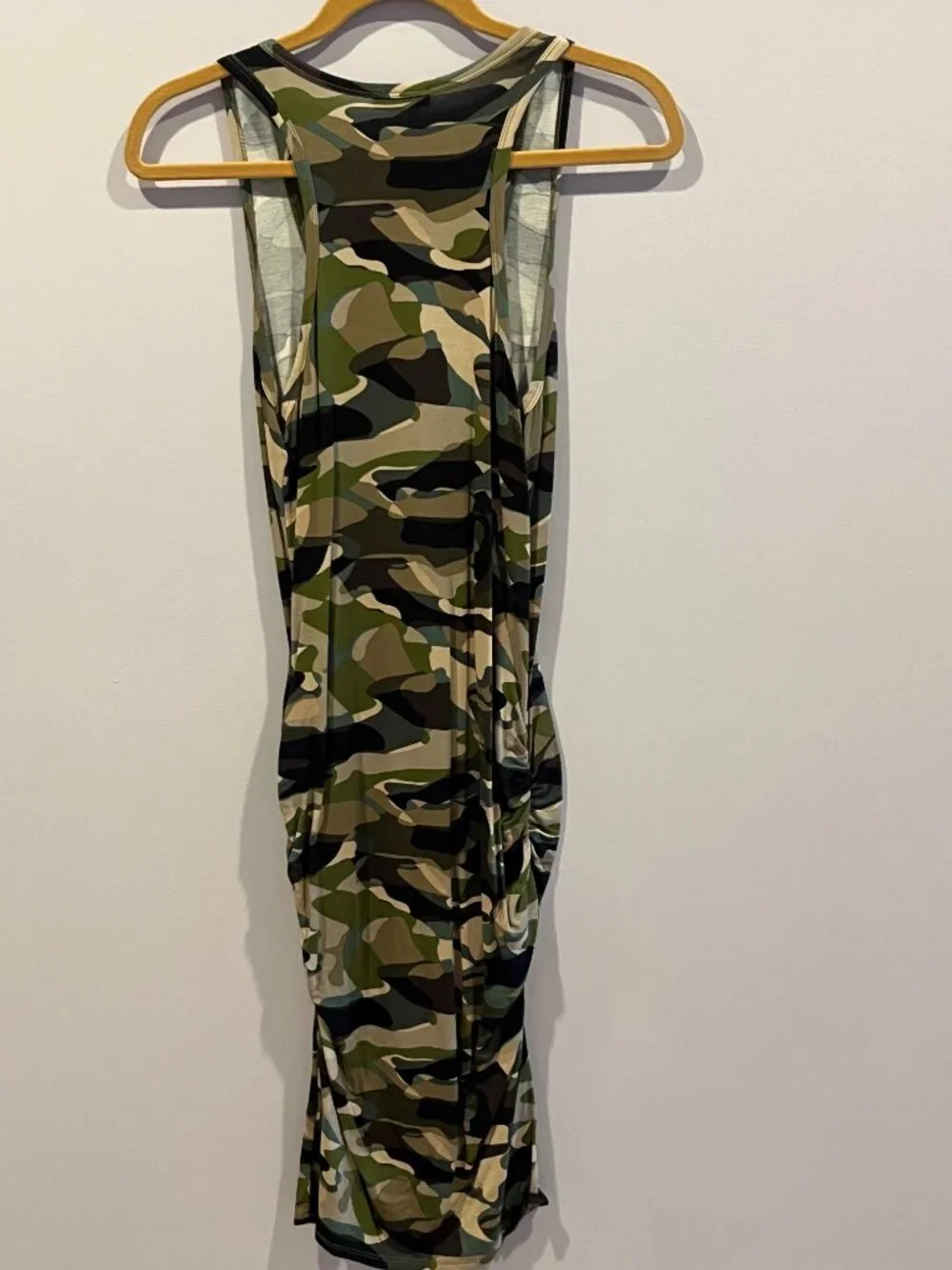 Women's Venus Camouflage Side Ruched Midi Dress Size S